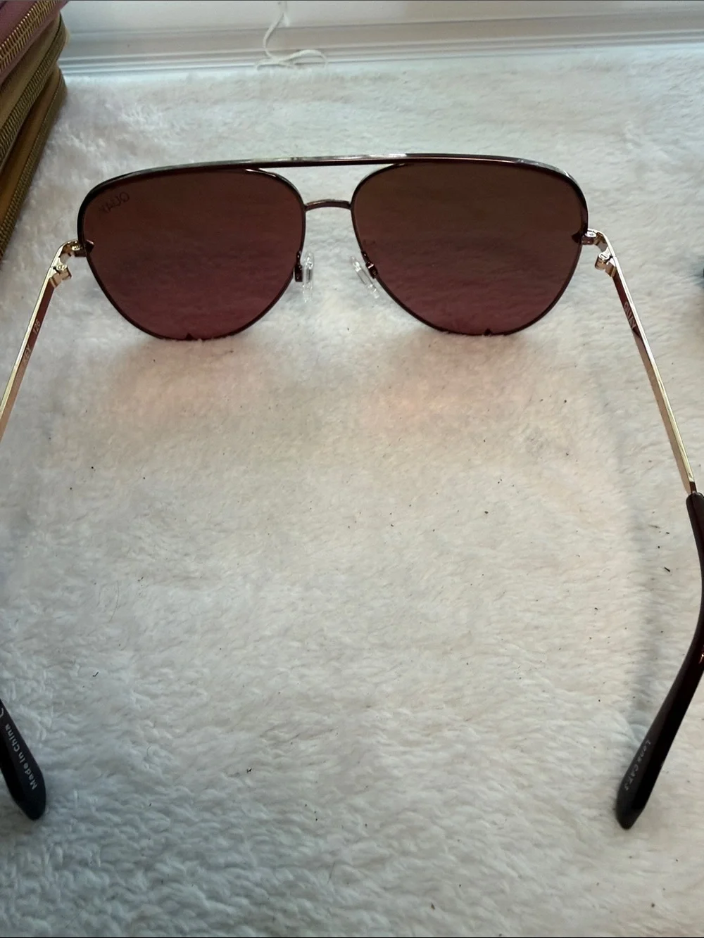 Quay High Key Unisex Aviator Designer Sunglasses